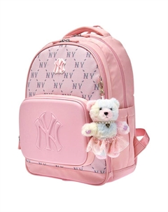 Детский рюкзак из полиэстера светло-розовый, Light Pink Mlb