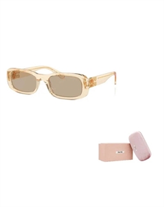 Прямоугольные солнцезащитные очки, Brown Miu miu