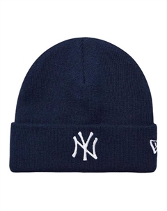 Акриловая детская шапка-бини тёмно-синяя, Navy Blue New era