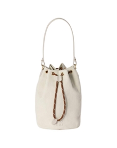 Хлопковая сумка-ведро Miu miu