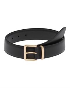 Ремень с лазерной гравировкой логотипа, Black Miu miu