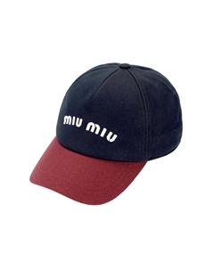 Бейсболка Drill, Blue Miu miu