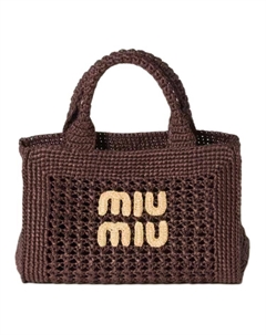 Синтетическая рафия сумка через плечо Miu miu