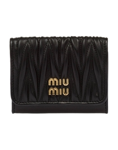 Кожаный картхолдер Miu miu