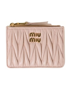 Кожаный картхолдер для женщин Miu miu