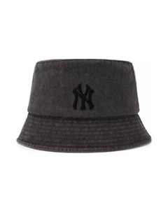 Унисекс ведро шляпа темно-серый песочный коричневый розовый меланж, Dark Gray Mlb