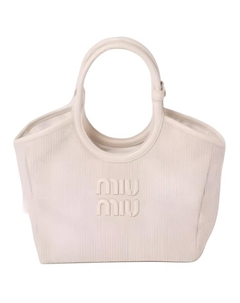 Сумка тоут из вельвета плющ Miu miu