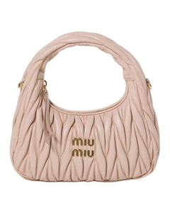 Кожаная сумка-полумесяц Miu miu