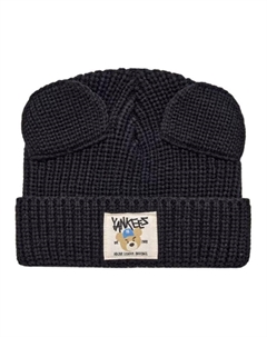 Детская акриловая шапка черная, Black Mlb
