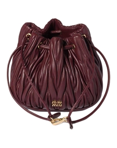 Матовый клатч из ягненка Miu miu