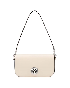 Женская белая сумка через плечо среднего размера из спилка Marc jacobs