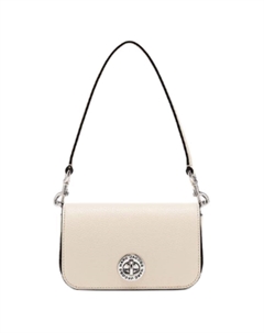 Сумка через плечо из спилка телячьей кожи малого размера женская белая Marc jacobs