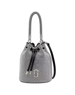 Мини-сумка-ведро с завязками и стразами Marc jacobs