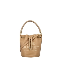 Кожаная сумка-ведро Сумка через плечо Кроссбоди Женская сумка светло-коричневого цвета Marc jacobs