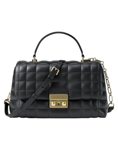 Сумка женская средняя черная из овчины Tribeca Michael kors