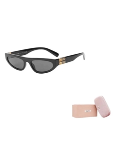 Ацетатные солнцезащитные очки неправильной формы для женщин черные, Black Miu miu