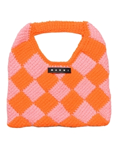 Акриловая детская сумочка оранжево-розовая Marni