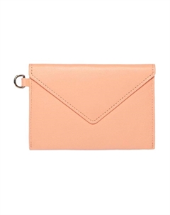 Maison Kitsune Кожаный картхолдер унисекс персиковый Maison kitsuné