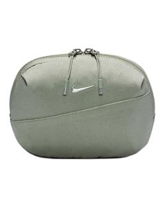 Горизонтальная поясная сумка унисекс в зелёном цвете с серебристыми деталями, Horizon Green & Subdued Silver Nike