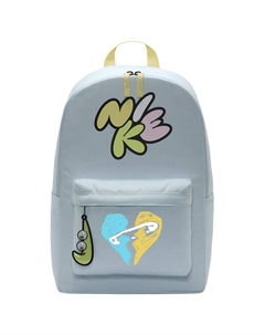 Тканевый рюкзак женский ледниково-голубой и нежно-желтый и светло-лимонный, Pin Heart Nike