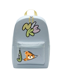Тканевый рюкзак женский ледниково-голубой и нежно-желтый и светло-лимонный, Zip Closure Bear Nike