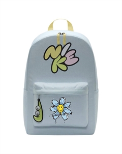Тканевый рюкзак женский ледниково-голубой и нежно-желтый и светло-лимонный, Small Flower Smile Nike