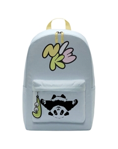 Тканевый рюкзак женский ледниково-голубой и нежно-желтый и светло-лимонный, Hug the panda Nike