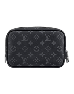 Косметичка Monogram Eclipse Pm черно-серая Louis vuitton