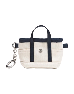 Хлопковый холщовый кошелек для монет унисекс натуральный и чистый морской синий, Natural & Pure Marine Blue Lululemon