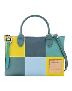 Сумка через плечо Metis из овчины миниатюрная женская светло-зеленая серая Longchamp