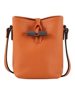 Сумка ведро из коровьей кожи Лонгсян Розо Longchamp