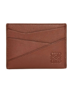 Кожаный картхолдер для мужчин в темно-коричневом цвете Loewe