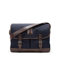 Кожаный текстильный портфель Боксфорд Сумка для ноутбука Хобо Сумка через плечо Мужская синяя Longchamp
