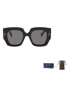 Солнцезащитные очки с квадратной оправой, Black Loewe