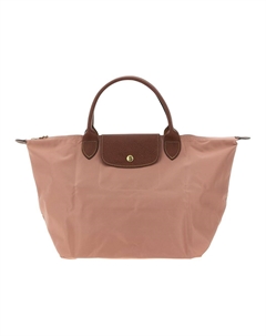 Складная полиамидная сумка среднего размера женская розовая Longchamp