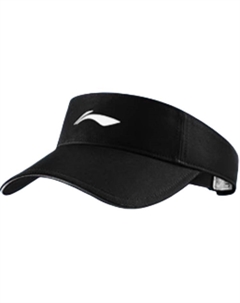 Полиэстеровая шляпа от солнца унисекс черная и экрю, Black Li-ning