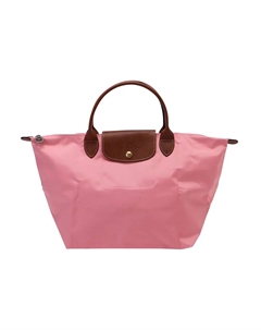 Сумка Le Pliage среднего размера женская хлопковая сахарная розовая Longchamp