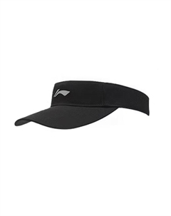 Полиэстеровая шляпа от солнца унисекс черная, Black Li-ning