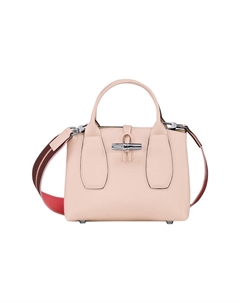 Женская сумка через плечо малого размера светло-розового цвета Longchamp