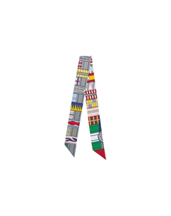 HERMES Шёлковый шарф Твилли женский зелёный, Green Hermès