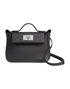 HERMES Сумка через плечо мини из телячьей кожи 24/24 Evercolor женская серая Hermès