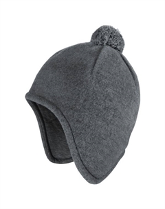 Детская мини-шапочка с помпоном - шапочка, серый Maximo