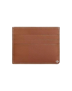Кожаный картхолдер Evercolor Женский 37 Золотой Золотисто-коричневый HERMES Hermès