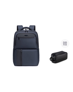 Полиэстеровый рюкзак для ноутбука Tubas мужской черный/темно-синий, Gentleman Blue Carry-on+Toiletry Bag[21L Large Capacity+Fits 16-Inch Laptops+1-3 Days Short Trips] Hla