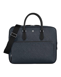 Кожаный портфель средний мужской чернильно-синий Montblanc