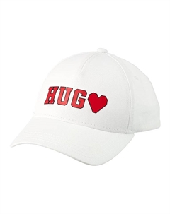 Хлопковая бейсболка унисекс белая, White Hugo boss