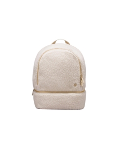 Мини рюкзак из велюра женский альбуминовый цвет, Zipper Gold Lululemon