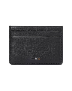 Полиуретановый с полиэстером визитница мужская черная, Black Hugo boss