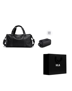 39L Полиуретановый дорожный рюкзак Унисекс Черный, Black Toiletry Bag[Upgraded Wet/Dry Separation-Large Capacity Storage] Hla