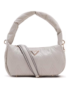 Женская сумка через плечо среднего размера из искусственной кожи белого цвета, White Guess